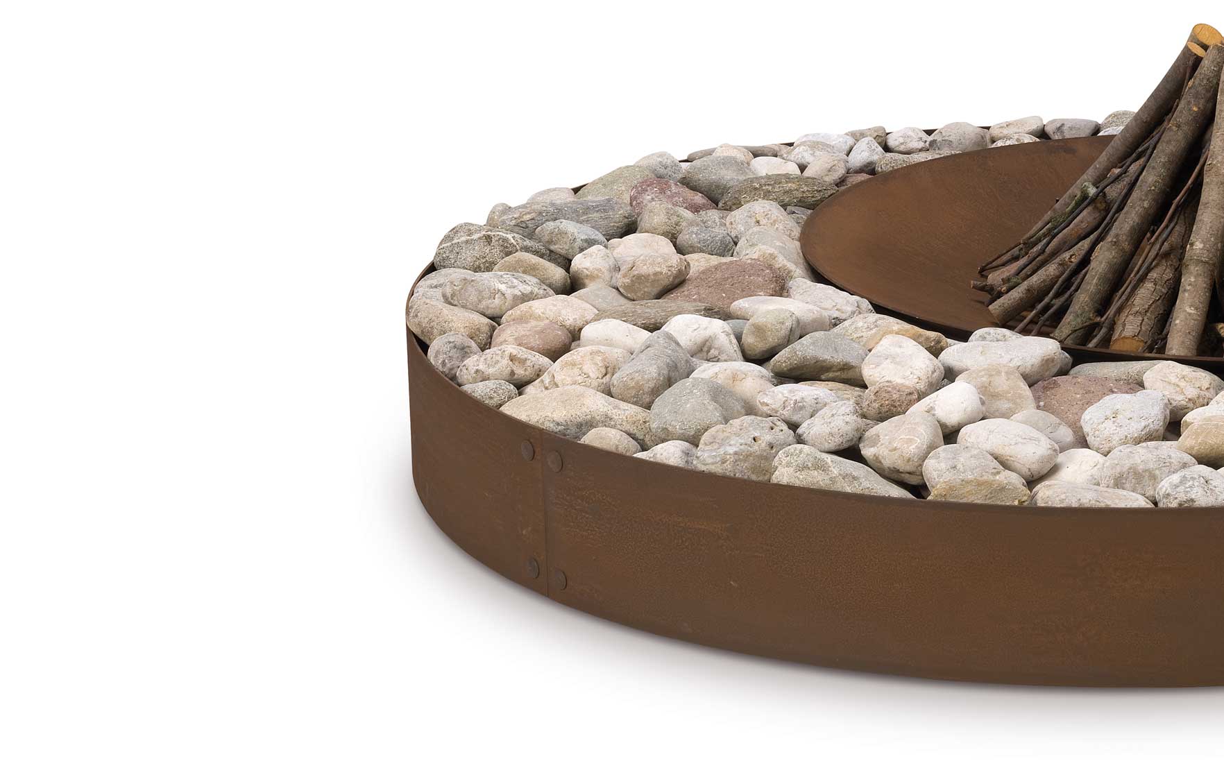 Zen Corten Natural 1800 mm Wood-Burning Fire Pit