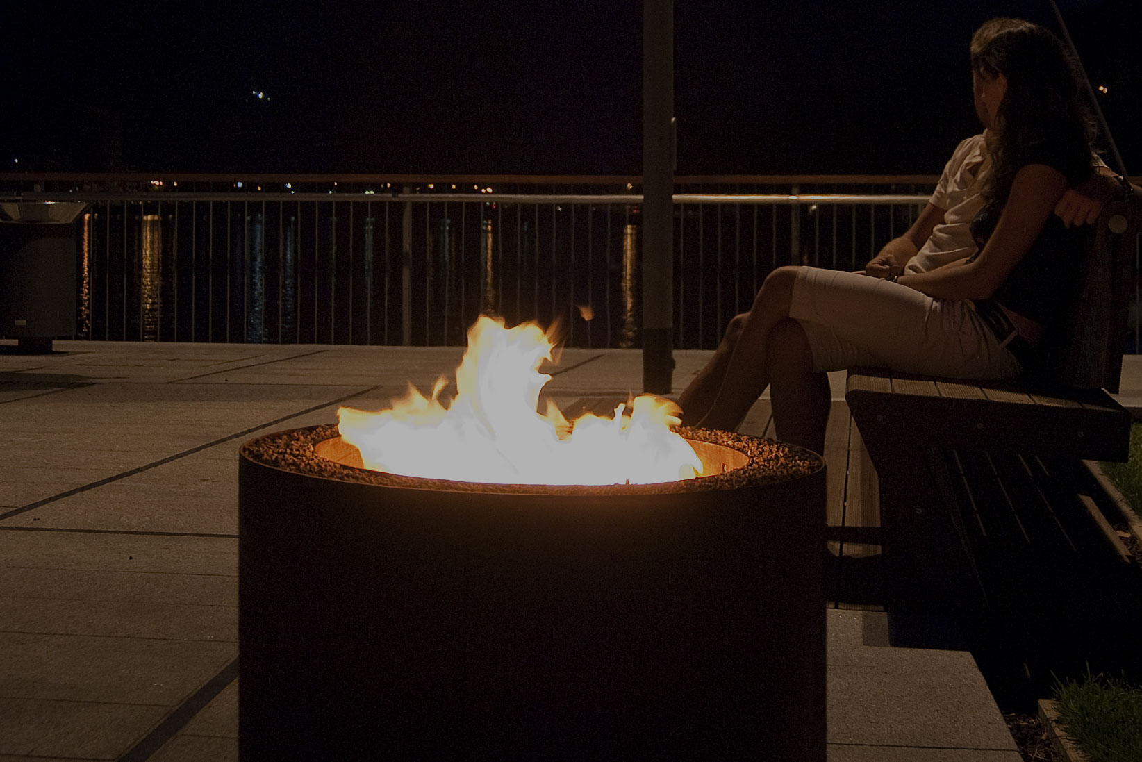 Mangiafuoco Vintage Brown 800 mm Wood-Burning Fire Pit Dimensions