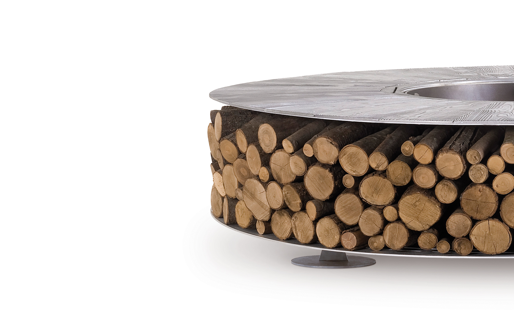 Zero Old Wood 3000 mm Wood-Burning Fire Pit